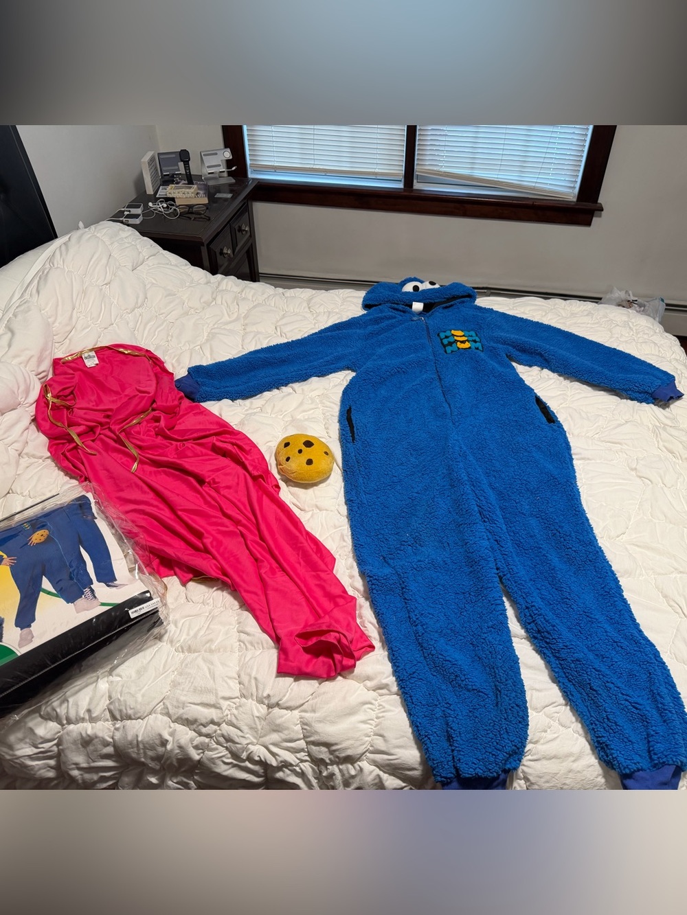 Adult Cookie Monster union suit costume sm/md